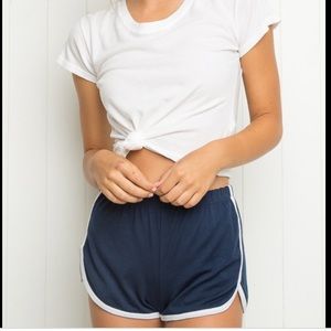 Navy blue and white Lisette shorts